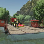 MB-Trac 1600 beim Fähre fahren