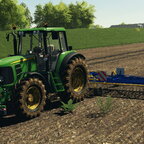 John Deere 6534 am blindstriegeln