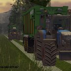 Fendt 724 mit Joskin Anhänger