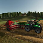 Weizenernte mit Deutz-Fahr...