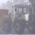 MBtrac 800 im Nebel