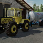 Servus zusammen ein wenig Gülle aufs Feld fahren der Boden braucht Nährstoff  Dazu dient das Streumix Fass und der MB Trac 1500 aus 82