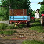 Miststreuer ist gerichtet