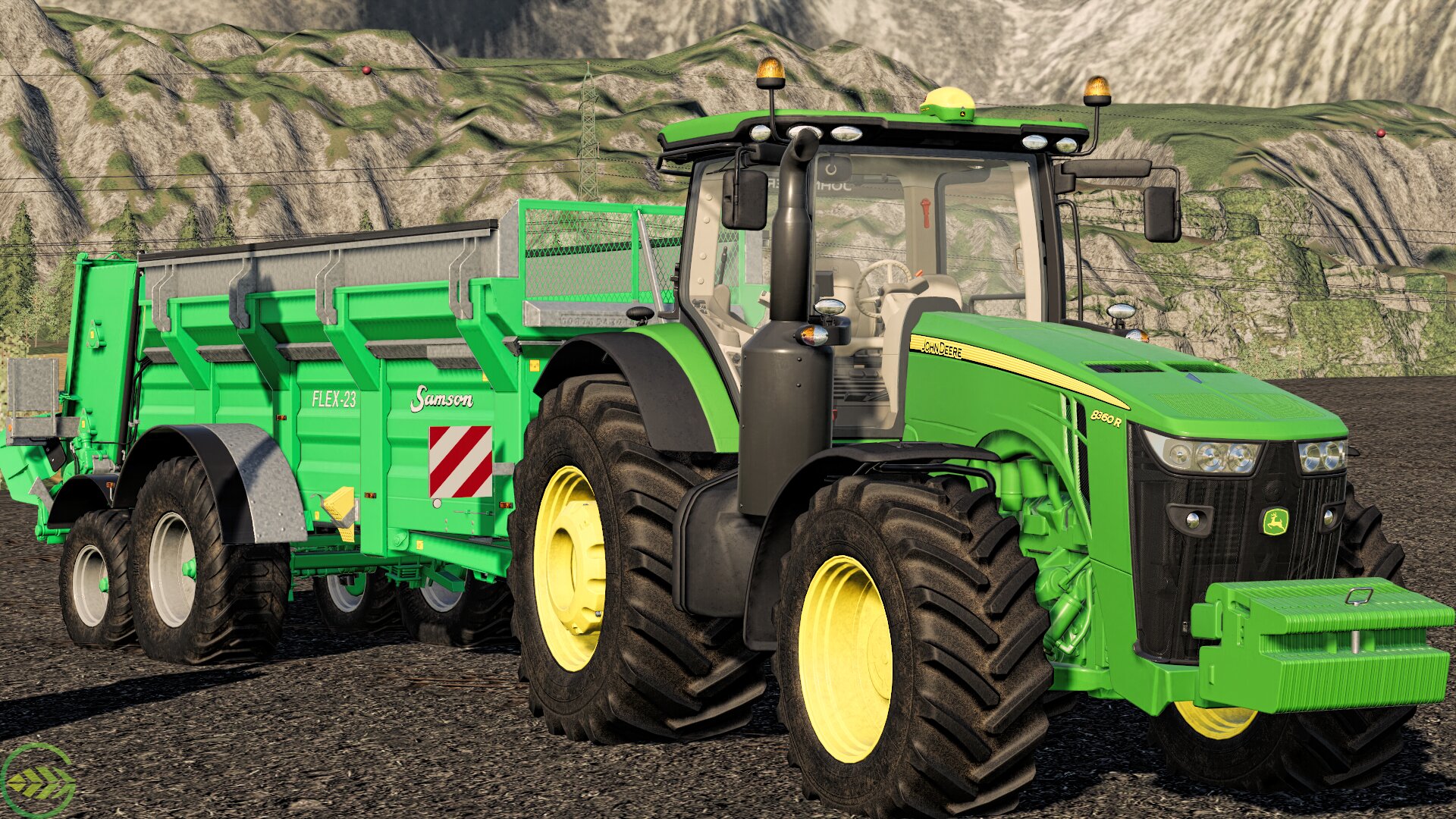 John Deere 8360R + Samson Flex23 Modding Welt