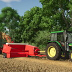 triticale stroh zusammen hauen