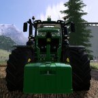 John Deere 6250R am Tiefenlockern