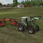 Heu machen auf der Birgland.