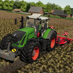 Fendt 936 am Fahrgassen aufreißen