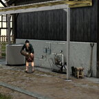 und holt Milch für die Küche