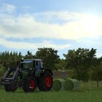 Fendt 820 TMS beim Ballen machen! :)