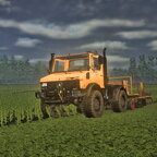 Pappeln setzten mit dem Unimog