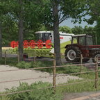 Es geht los, das Getreide wird vom Halm geholt