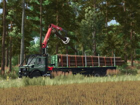Unimog U1650 beim Holzladen