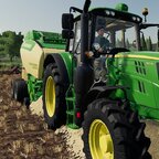 Mit der John Deere 6M Serie immer noch am pressen.