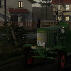 Dieselross Straßenumbau