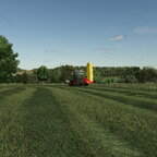 Heute wurden der erste Schnitt in Gebersdorf angefangen.