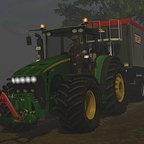 John Deere 8530 und Stapel Mulde :)