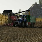 Mais dreschen bei der Agrar GmbH Felsbrunn