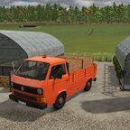 Kartoffelzeit ! Der Transporter, für die schnelle Palettenabfuhr.