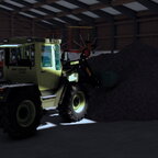 Hackschnitzel schieben