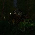 Fendt 939 beim Baumstupffräsen