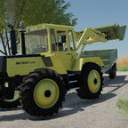 Hier zusehen:  MB Trac 1500 mit Hecklader dazu eine Baas 4 in 1 Schaufel zusammen mit einem Müller Mitteltal Tandem 3 Seitenkipper