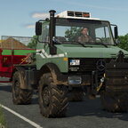 On the road, geht doch alles gleich viel schneller mit dem Unimog  :-)