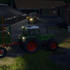 Heu einlagern auf dem Betrieb Stöwe