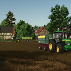 der alte NH Clayson mit dem 33 und 3650 in der rapsernte daheim