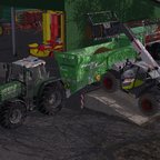 Mist laden mit Claas Scorpion