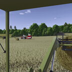 Die ersten Strohballen sammeln