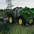 John Deere 6M & Fliegl TMK Profi 264.