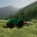 Heute haben wir Heu gemacht – mit dem Gültnere 15 PS. 🌾🚜