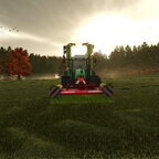 Mähen am späten Nachmittag